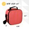 Superio Insulated Lunch Bag with Containers, Thermal Lined Lunch Box, Red